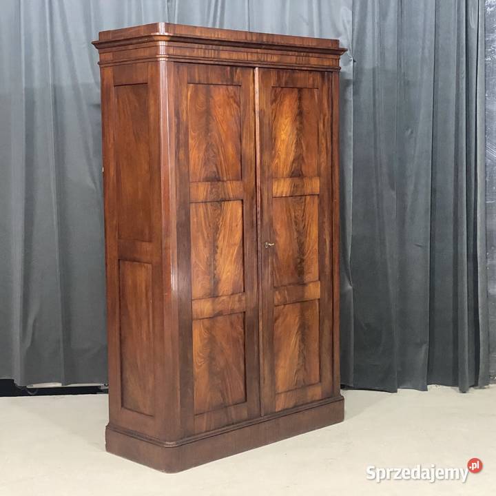 Klasyczna szafa Biedermeier dwudrzwiowa orzech Meble