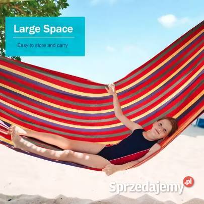 DUŻY HAMAK XXL z DRĄŻKIEM MOCNY Dwuosobowy Warszawa