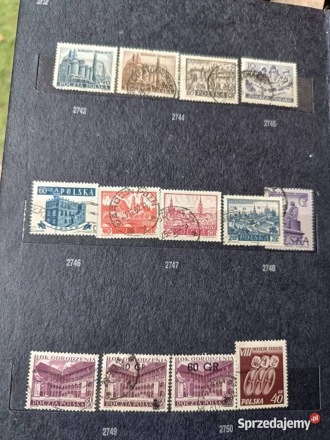 Znaczki PRL 19821983r z klaserem Jaktorów