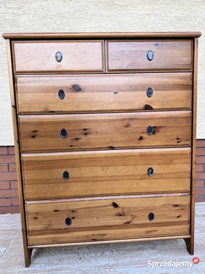 Komoda wysoka z szufladami Leksvik Ikea Garwolin