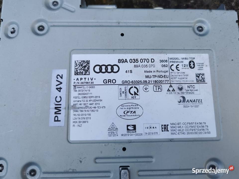 Audi Q4 CZYTNIK NAWIGACJI 89A035070D Jelenia Góra