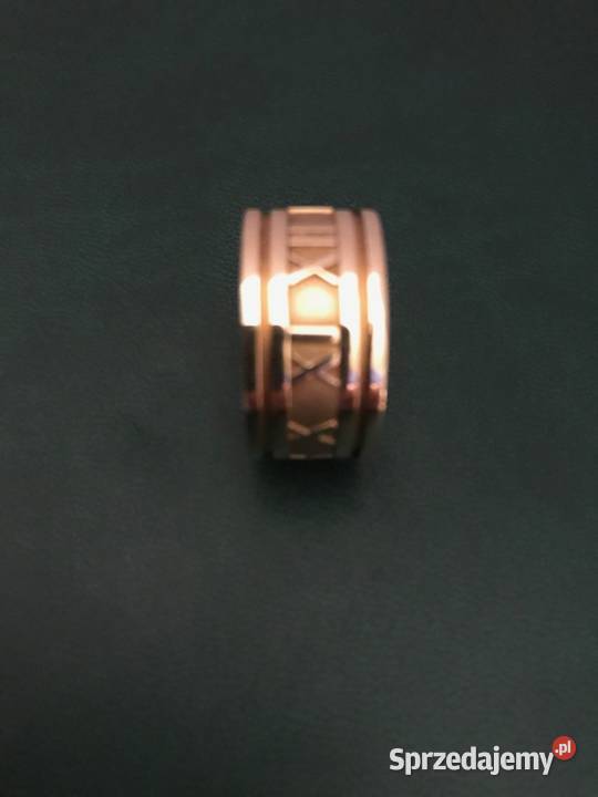 Piękny złoty pierścień ATLAS Tiffany Co Warszawa