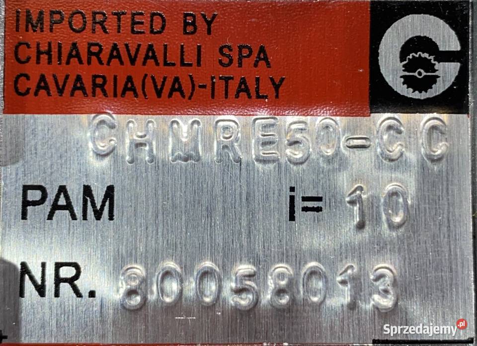 reduktor przekładnia ślimakowa CHMRE50CC Pigża