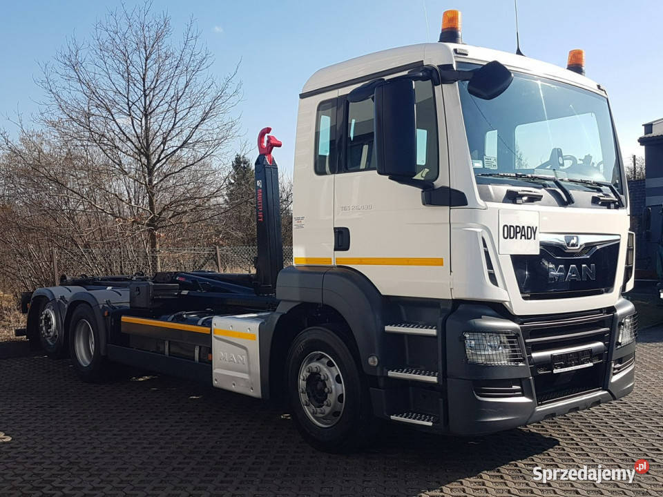 MAN TGS 26430 3 OSIE HAKOWIEC MULTILIFT OPTIMA wspomaganie kierownicy Poręba