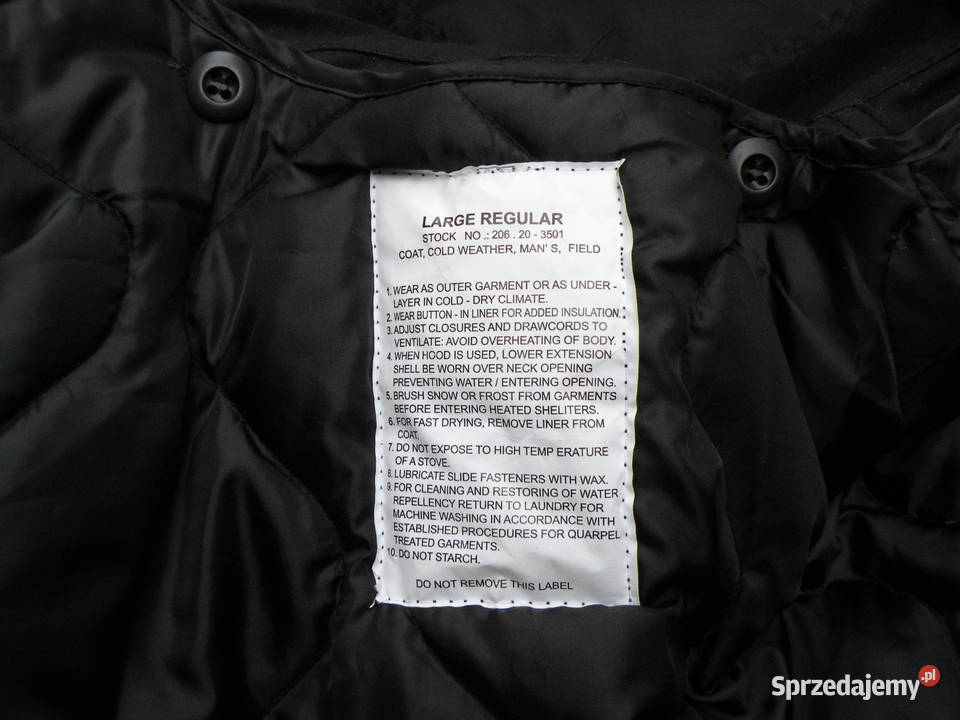 Kurtka m65 czarna large regular Us Style dolnośląskie Wrocław