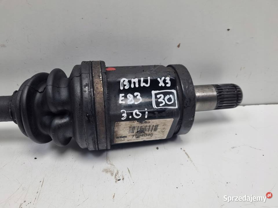 PÓŁOŚ BMW X3 E83 30 i LEWA PRZEDNIA półośka lewy lubelskie Chełm