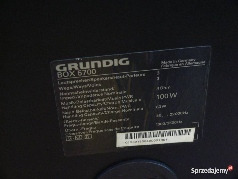 Kolumny Grundig Box5700 sprawne świetne monitory Słuchawki i głośniki podkarpackie sprzedam