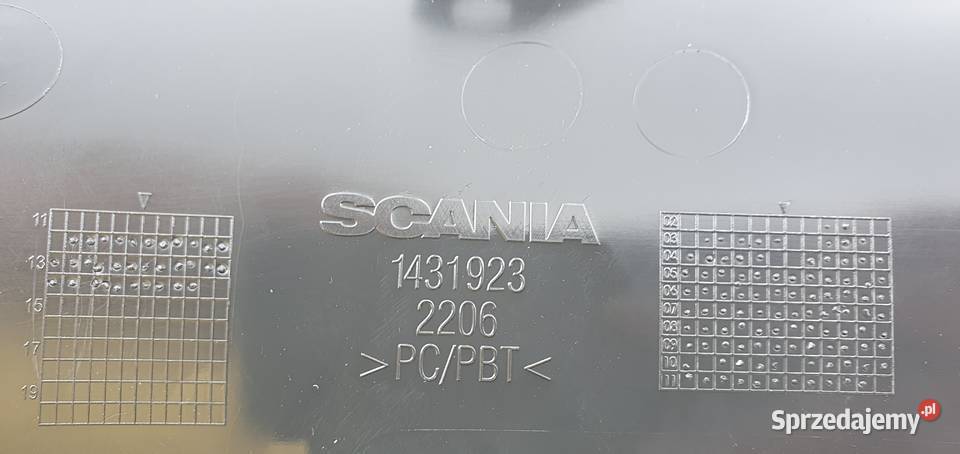 SCANIA OSŁONA REFLEKTORA OKULARA LISTWA 1431923 ciężarowe Bieleń