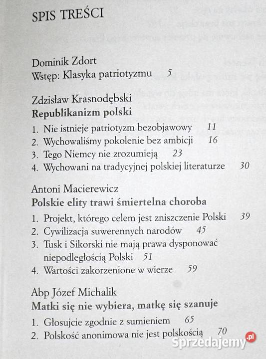 Kompendium patriotyzmu Dominik Zdort miękka lubelskie Chełm