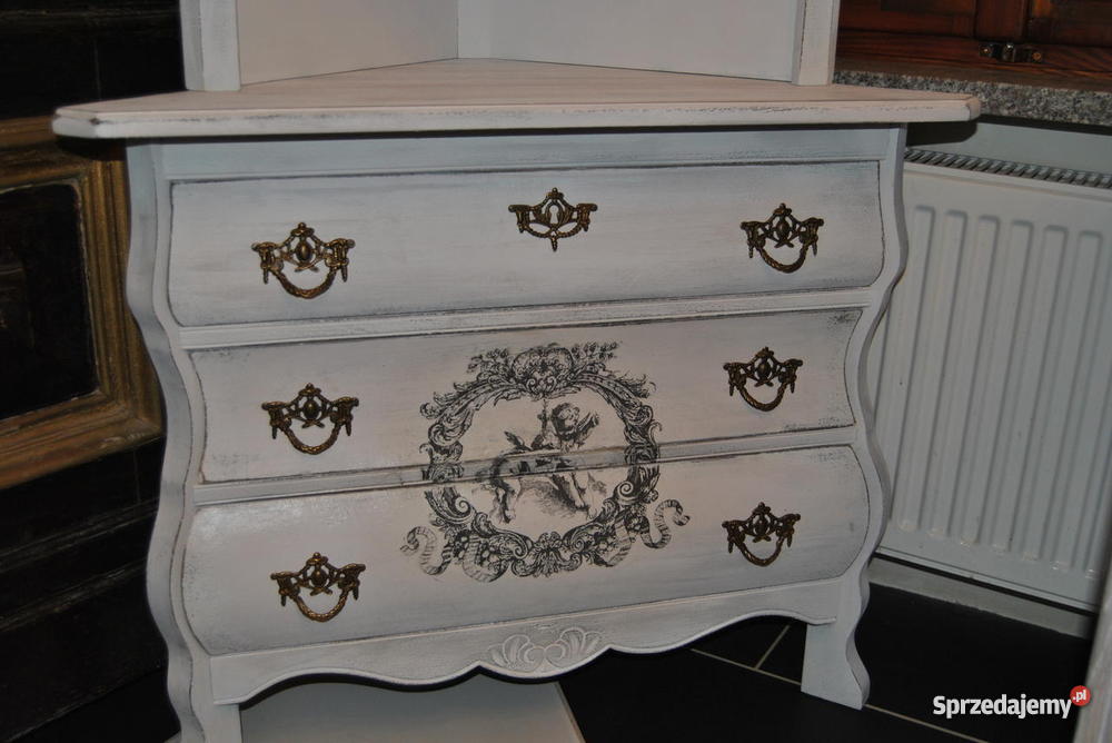 witrynka witryna narożna ludwik Meble