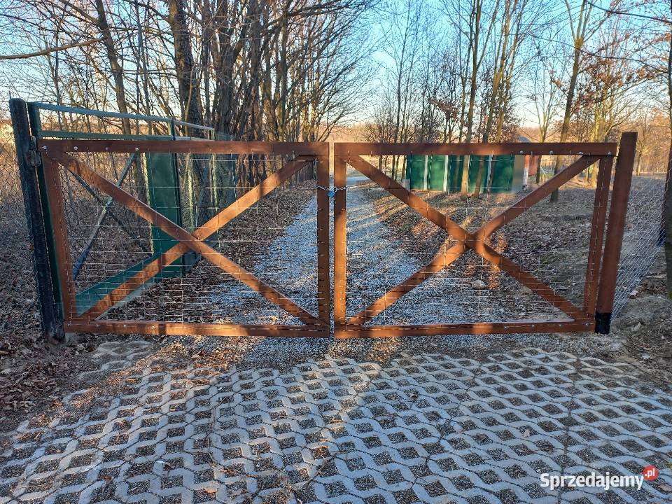 Brama tymczasowa budowlana lekka siatki leśnej Opole