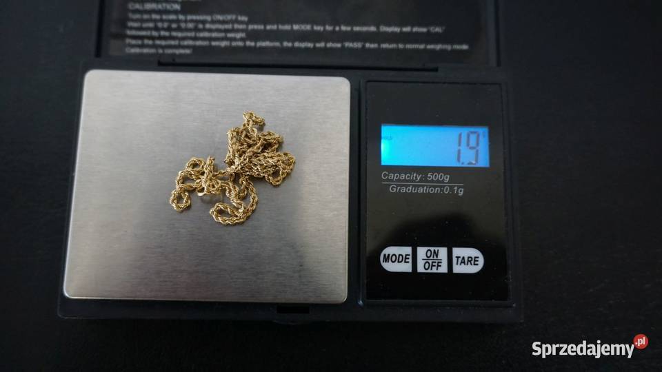 ŁADNY ZŁOTY DAMSKI ŁAŃCUSZEK 2G Warszawa sprzedam