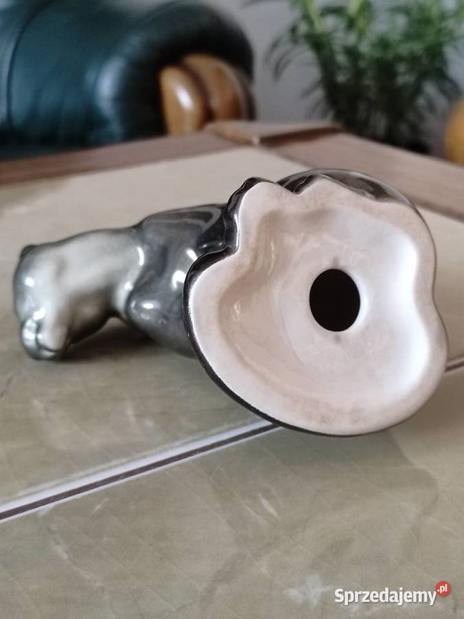 Figurka porcelanowa Czarną pantera LFZ Łomonosow Figurki i rzeźby Figurki i rzeźby lubelskie