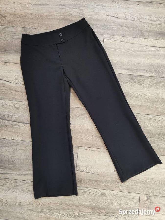 Czarne spodnie eleganckie Dzwony Vintage 44 podkarpackie Jasło