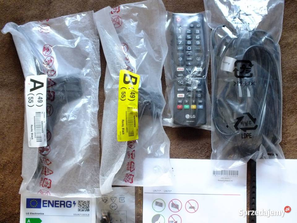 Telewizor LED LG 55UN71003LB 55 4K UHD czarny 55cale Telewizory pomorskie Gdańsk