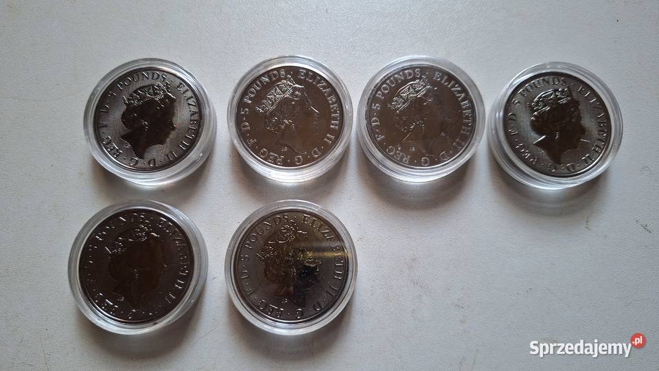 bestie królowej płonące 2 oz Numizmatyka