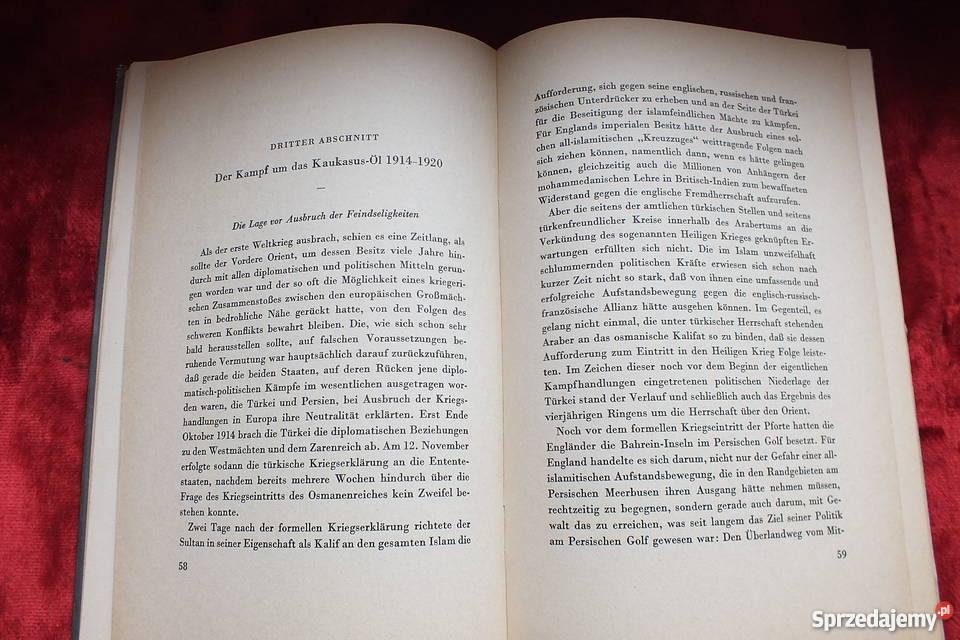 Stara książka historyczno geograficzna Baku z Antykwariat lubuskie Żary