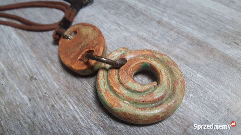 Naszyjnik ceramiczny ręcznie wykonany Naszyjniki Otwock