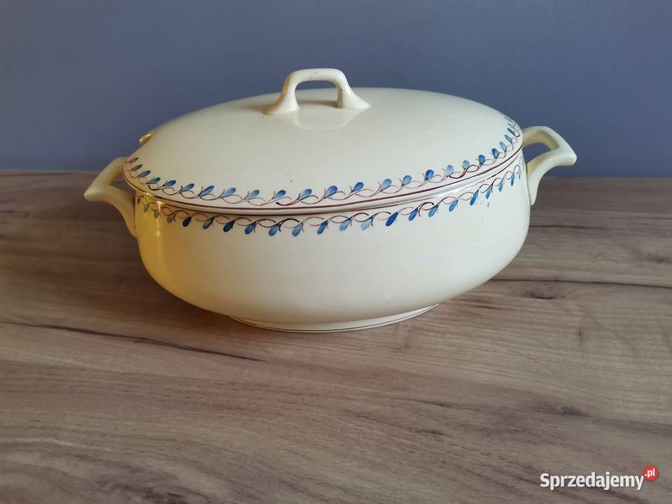 Stara waza fajans Włocławek design PRL 1950