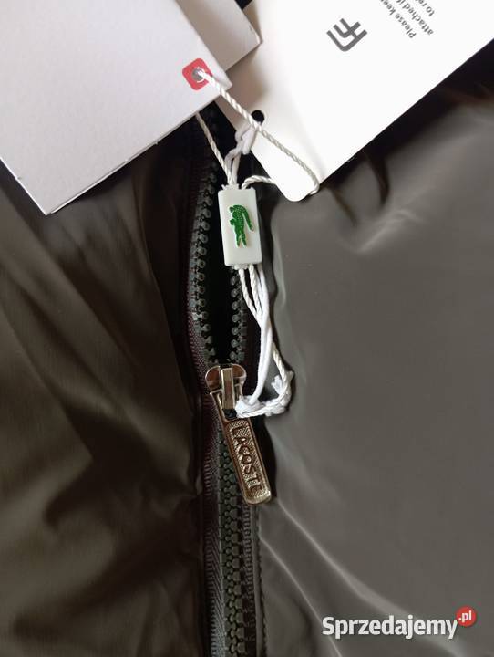 Kurtka puchowa Lacoste regular fit duże logo na Puch  Białystok sprzedam