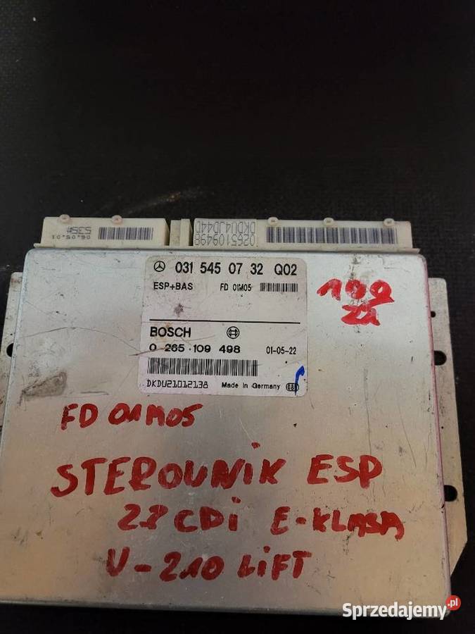 Komputer Moduł Sterownik ESP Mercedws w 210 osobowe Starogard Gdański