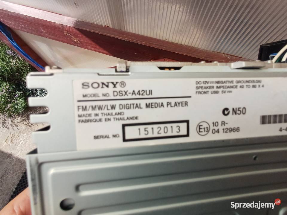 Radio samochodowe SONY DSX A42UI MP3USBAUX dolnośląskie Lubin sprzedam
