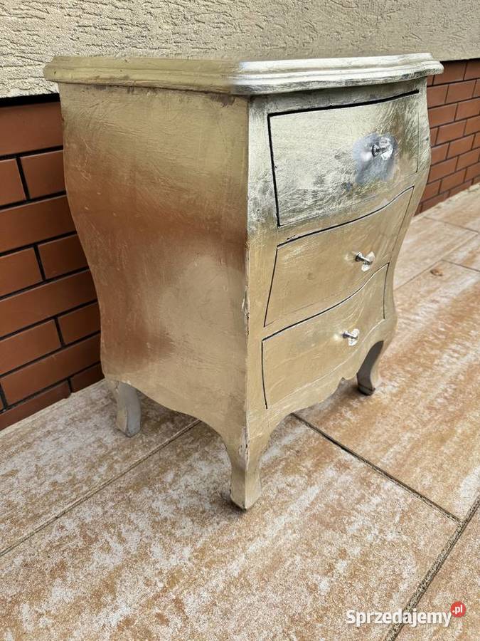 Szafka z szufladami srebrna nocna glamour stolik Nocne mazowieckie Garwolin