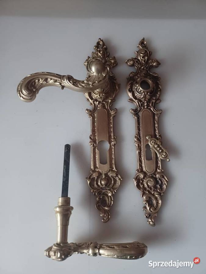 Pałacowe klamki i szyldy Mosiądz Poznań