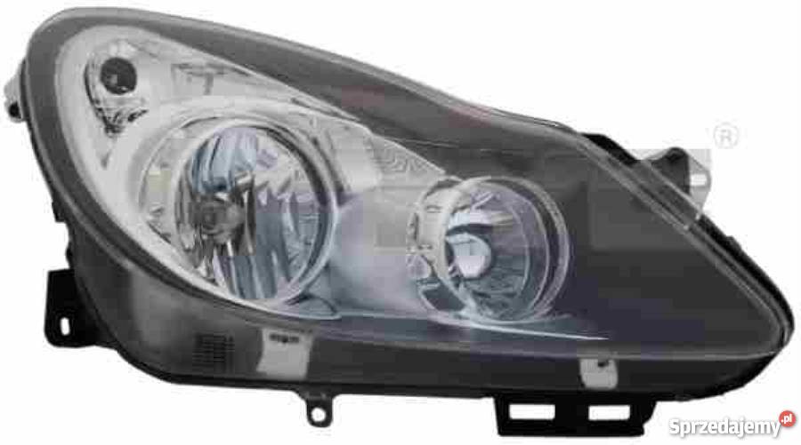 REFLEKTOR PRLE Z SIL H1H7 CZARNY OPEL CORSA D