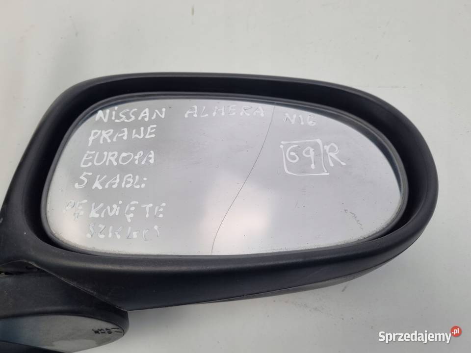 LUSTERKO Nissan Almera N16 PRAWE PASAŻERA 5 Pin Chełm sprzedam