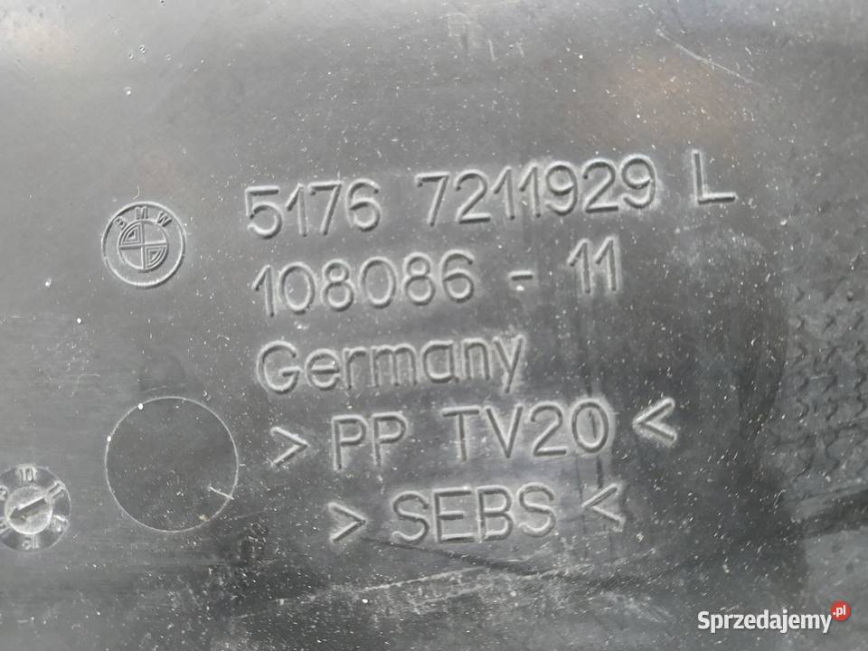 OSŁONA BŁOTNIKA FARTUCHA LEWA 7211929 Bmw Seria