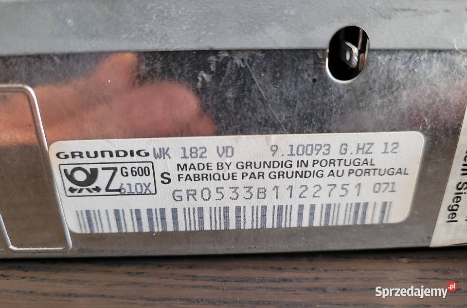 Grundig WK 182 VD sprzedam