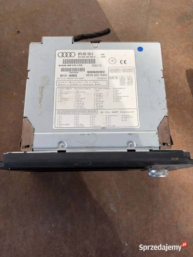 Radio Chromowane RNSE Audi A3 S3 8P osobowe