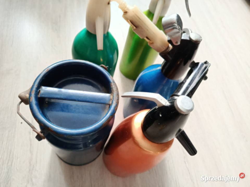 Dwa stare syfony z PRL kanka dekoracja 1 sztukę Choszczno