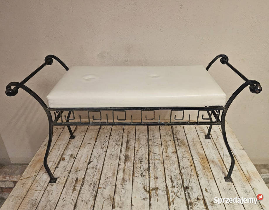 Pufa METALOWA tapicerowana śląskie Pszczyna sprzedam