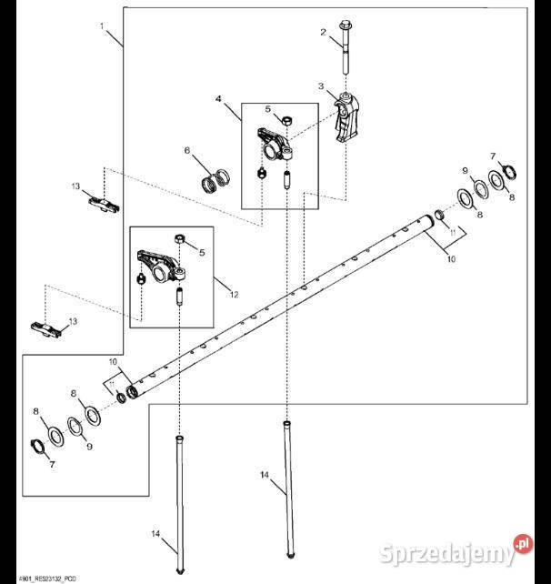 RE552368 John Deere 8345R Ramię wahacza Jastrzębniki sprzedam