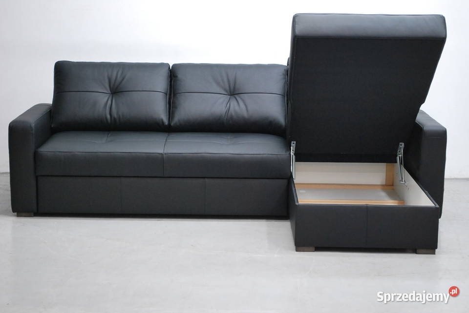 PFO czarny SKÓRA NATURALNA NAROŻNIK Z Poznań