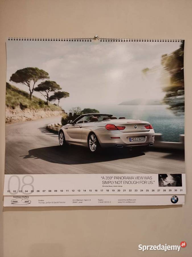 Kalendarz BMW 2013 58 x 54 opolskie