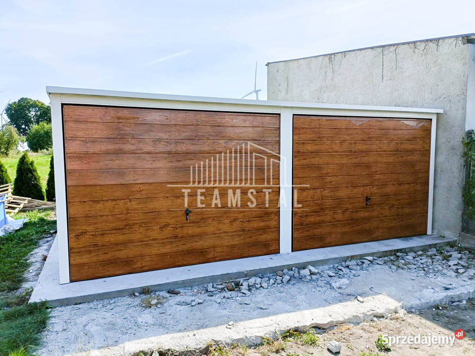 GARAŻ BLASZANY 6m x 58m spad tył 2x Brama drzwi 304zł/m2 Wągrowiec