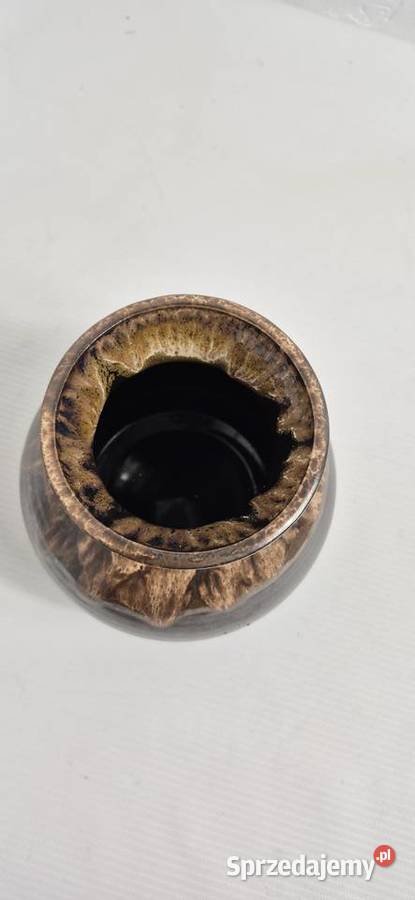 Stylowy Wazon Vintage Szkliwo Zaciekowe Biłgoraj