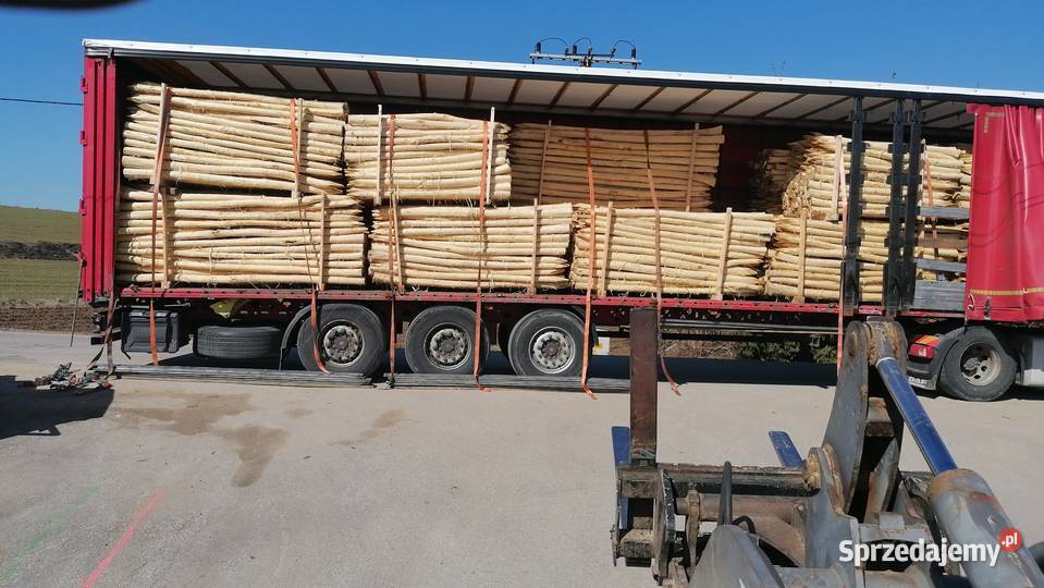 Akacja korowana toczona Deski słupki kantówka Wolbrom
