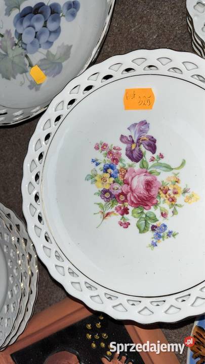 Komplet 6 talerzy Irys Róże Ażur Winterling Gdańsk