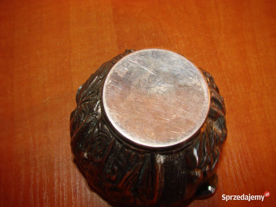 ciężka cynowa popielniczka pomorskie Pruszcz Gdański