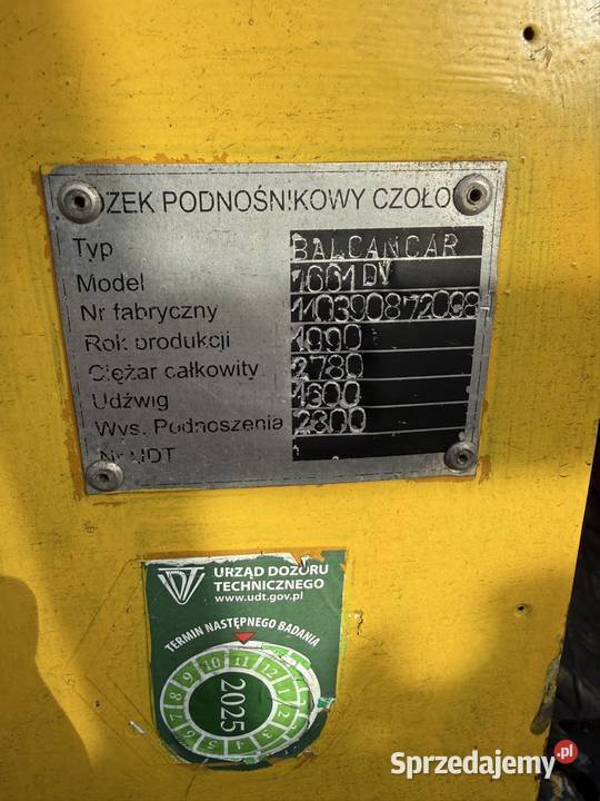 Wózek widłowy BLAKNACAR Bułgar DV 1661 sprzedam