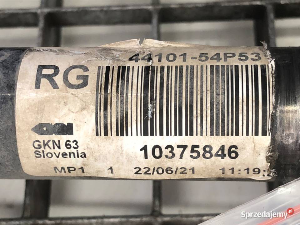 PÓŁOŚ PRAWY PRZÓD SUZUKI SX4 4410154P53 14 129