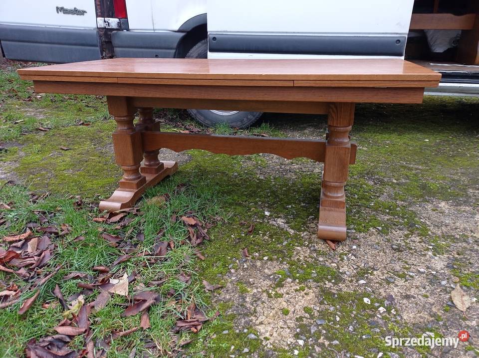 Ława dębowa wózek barowy dębowy 60cm Lubycza Królewska
