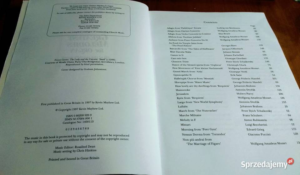 Greatest Melodies for Organ 60 of the Worlds Podręczniki Książki i Podręczniki Gdańsk