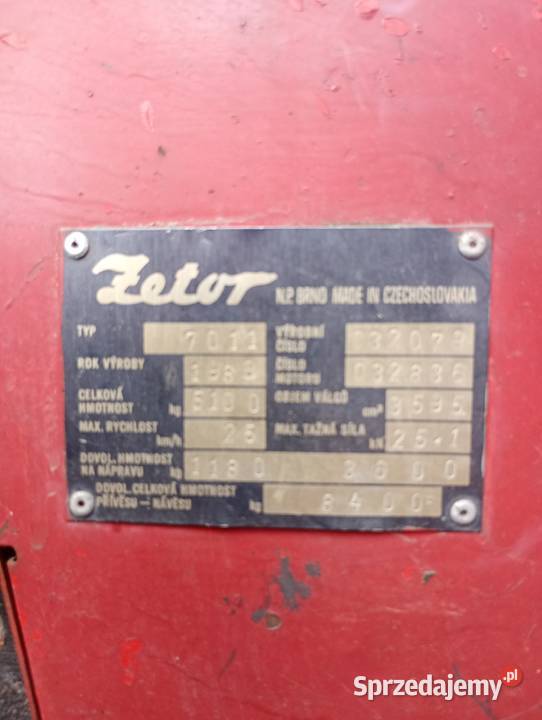 Ciągnik Zetor 7011 7211 Stęszew