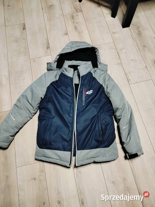 Kurtka zimowa 4F męska granatowoszara odblaski wielkopolskie Gniezno sprzedam