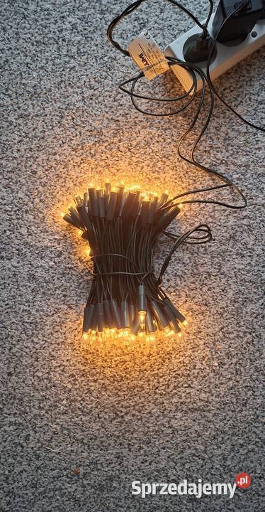 Lampki choinkowe 100 LED żółte mazowieckie Małkinia Górna